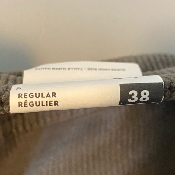 NWT Reitmans Corduroy Plus Sz 38 Super High Rise Straight Leg Olive Pants - Picture 8 of 12